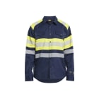 BLAKLAEDER - Multinorm Hemd Marineblau/ High Vis Gelb 4XL