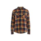 BLAKLAEDER - Flannel shirt Rostrot / Marineblau L
