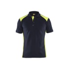 BLAKLAEDER - Polo-Shirt DK Navy/ Hv Yellow XXL