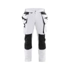 BLAKLAEDER - Malerhose 4-Wege-Stretch Weiß/Dunkelgrau C150