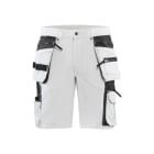BLAKLAEDER - Maler Shorts 4-Wege-Stretch Weiß/Dunkelgrau C54
