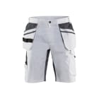 BLAKLAEDER - Maler Shorts mit Stretch Weiß/Dunkelgrau C50