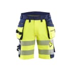 BLAKLAEDER - High Vis Shorts 4-Wege-Stretch High Vis Gelb/Marineblau C48