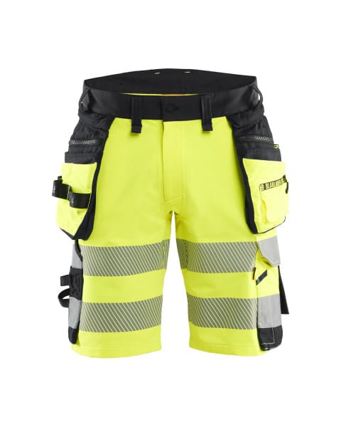 BLAKLAEDER - High Vis Shorts 4-Wege-Stretch High Vis Gelb/Schwarz C54