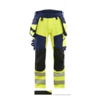 BLAKLAEDER - High Vis Hose 4-Wege-Stretch High Vis Gelb/Marineblau C54