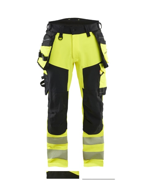 BLAKLAEDER - High Vis Hose 4-Wege-Stretch High Vis Gelb/Schwarz D92