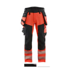 BLAKLAEDER - High Vis Hose 4-Wege-Stretch High Vis Rot/Schwarz C146