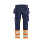 BLAKLAEDER - High Vis Hose Stretch Marineblau/Orange C58