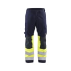 BLAKLAEDER - Multinorm Arbeitshose Marineblau/ High Vis Gelb D100