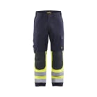 BLAKLAEDER - Multinorm Arbeitshose Inhärent Marineblau/ High Vis Gelb C44