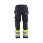 BLAKLAEDER - Multinorm Arbeitshose Inhärent Marineblau/ High Vis Gelb D96