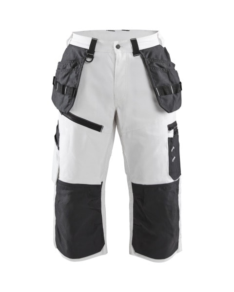 BLAKLAEDER - X1500 Maler Piraten Shorts Weiß/Dunkelgrau C46
