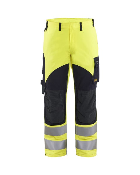 BLAKLAEDER - Multinorm Arbeitshose Inhärent High Vis Gelb/Marineblau C156