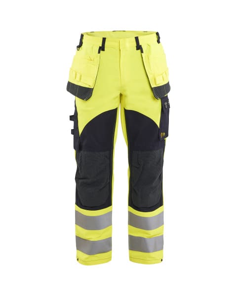 BLAKLAEDER - Multinorm Arbeitshose Inhärent High Vis Gelb/Marineblau D120
