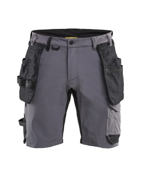BLAKLAEDER - Handwerker Shorts 4-Wege-Stretch Mittelgrau/Schwarz C58