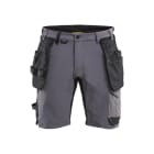 BLAKLAEDER - Handwerker Shorts 4-Wege-Stretch Mittelgrau/Schwarz C58