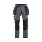 BLAKLAEDER - Handwerker Arbeitshose 4-Wege-Stretch Mittelgrau/Schwarz D120