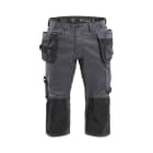 BLAKLAEDER - Handwerker Piraten Shorts mit Stretch Mittelgrau D96