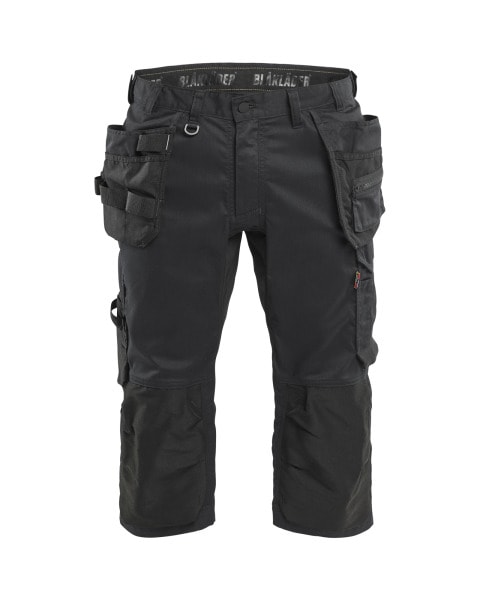 BLAKLAEDER - Handwerker Piraten Shorts mit Stretch Schwarz C56