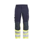BLAKLAEDER - Multinorm Arbeitshose Inhärent mit Stretch Marineblau/ High Vis Gelb C50