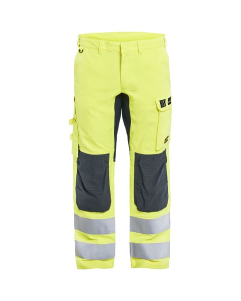 BLAKLAEDER - Multinorm Arbeitshose Inhärent mit Stretch High Vis Gelb/Marineblau D92