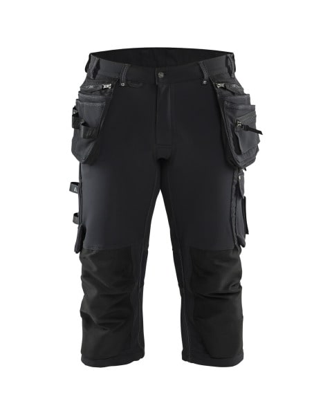 BLAKLAEDER - Handwerker Piraten Shorts 4-Wege-Stretch Schwarz C58
