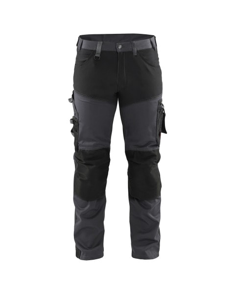 BLAKLAEDER - Handwerker Arbeitshose mit Stretch Mittelgrau/Schwarz C144