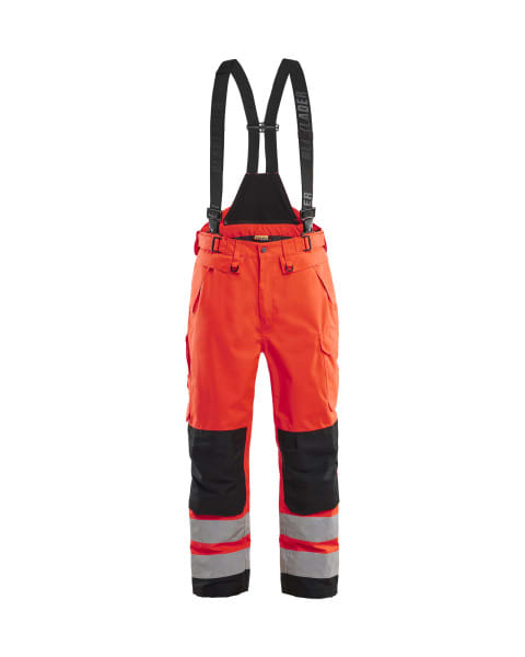 BLAKLAEDER - High Vis Shell Arbeitshose High Vis Rot/Schwarz C56