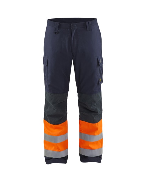 BLAKLAEDER - Multinorm Winter Arbeitshose Marineblau/Orange C60