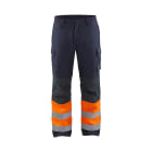 BLAKLAEDER - Multinorm Winter Arbeitshose Marineblau/Orange C60