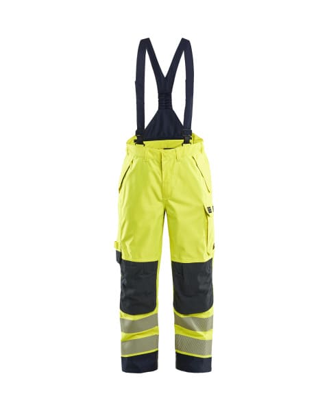 BLAKLAEDER - Multinorm Arbeitshose Shell High Vis Gelb/Marineblau L