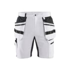 BLAKLAEDER - Maler Shorts mit Stretch X1900 Weiß/Schwarz D120