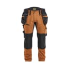 BLAKLAEDER - Handwerker Arbeitshose mit Stretch Rostbraun/Schwarz C44