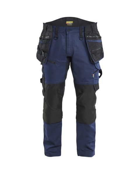 BLAKLAEDER - Handwerker Arbeitshose mit Stretch Dunkel Marineblau/Schwarz C46