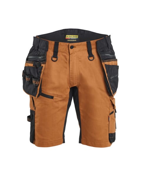 BLAKLAEDER - Handwerkershorts mit Stretch Rostbraun/Schwarz C56