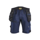 BLAKLAEDER - Handwerkershorts mit Stretch Dunkel Marineblau/Schwarz C48