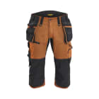 BLAKLAEDER - Piratenshorts mit Stretch Rostbraun/Schwarz D112