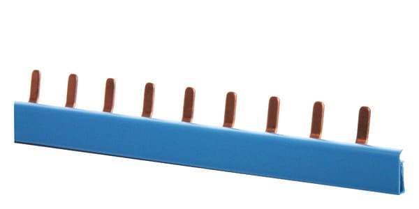 SIEMENS - Stift-SS 1-phasig, N-Schiene blau, ca.1m (56TE) ausbrechb.