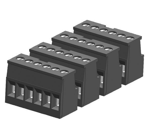 SIEMENS - SIMATIC S7-1200 Klemmblock vergoldet 6 Pins, Push-In für Analog-CPUs VPE 4
