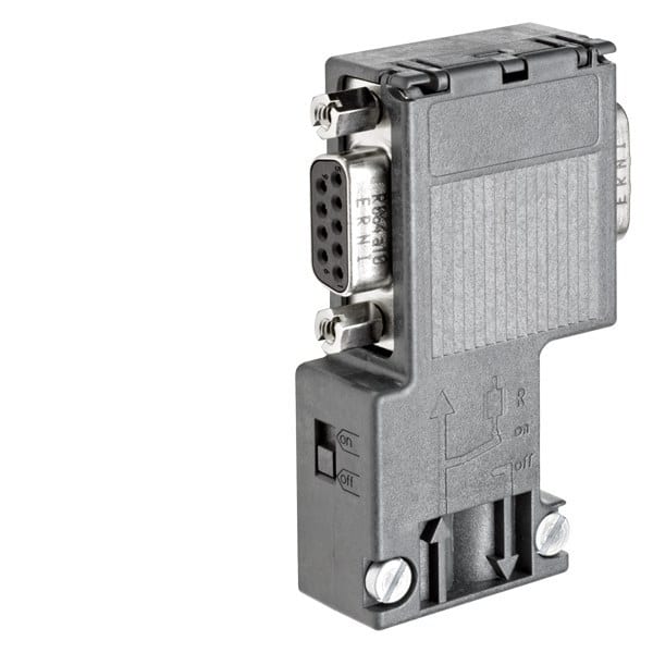 SIEMENS - SIMATIC DP PROFIBUS-Stecker RS 485, Schraube, mit PG-Buchse, 90°