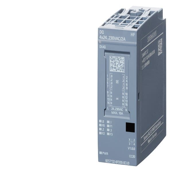 SIEMENS - SIPLUS ET 200SP DQ 4x24 ... 230 VAC/2 A HF TX RAIL