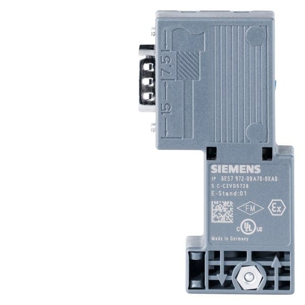 SIEMENS - SIMATIC DP PROFIBUS-Stecker RS 485, Fast Connect, ohne PG-Buchse, 90°