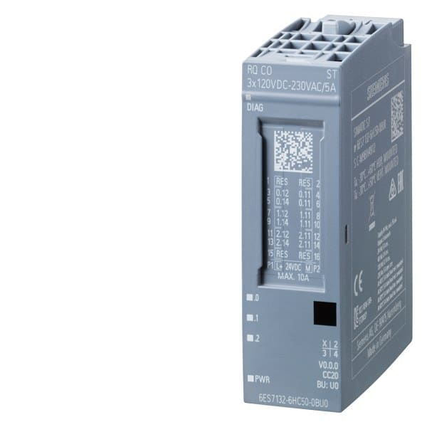 SIEMENS - SIMATIC ET 200SP RQ 3x120VDC-230VAC/5A CO ST Wechslerkontakt, potenzialgetrennt