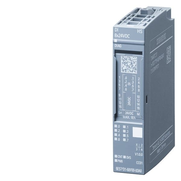 SIEMENS - SIPLUS ET 200SP DI 8x24 VDC HF -40 ... +70°C based on 6ES7131-6BF00-0CA0