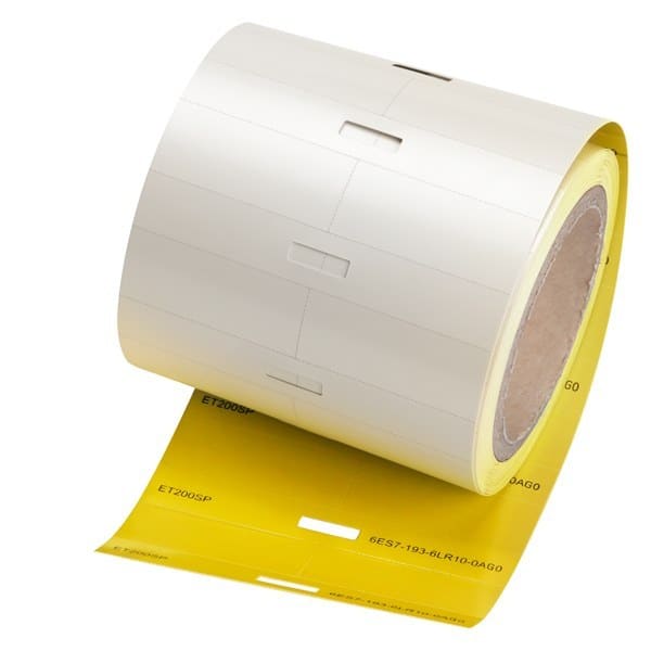 SIEMENS - SIMATIC ET 200SP Beschriftungsstreifen, Folie gelb Rolle mit 500 Streifen