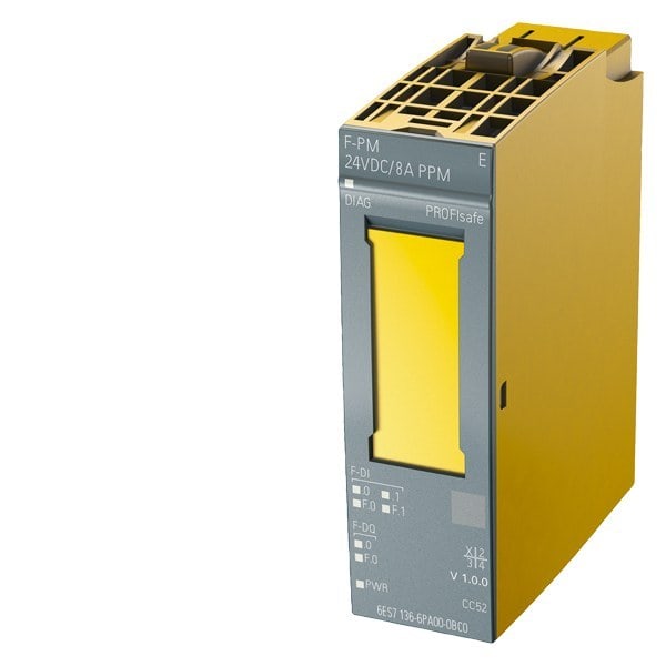 SIEMENS - SIPLUS ET 200SP F-PM-E PPM 24VDC OT1 RAIL based on 6ES7136-6PA00-0BC0