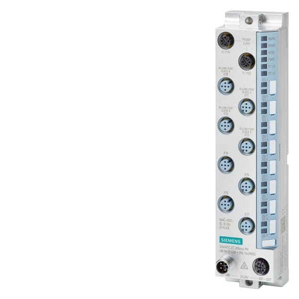 SIEMENS - SIMATIC ET 200eco PN CM 8xIO-Link + DQ 8x24 V DC/0,5 A 8x M12