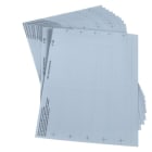 SIEMENS - SIMATIC S7-1500 Beschriftungsbögen Al grey für 35 mm-Module VPE 10