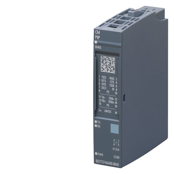 SIEMENS - SIMATIC ET 200SP CM PtP RS 232, RS 422 / 485 Freeport, 3964(R), USS, Modbus R...