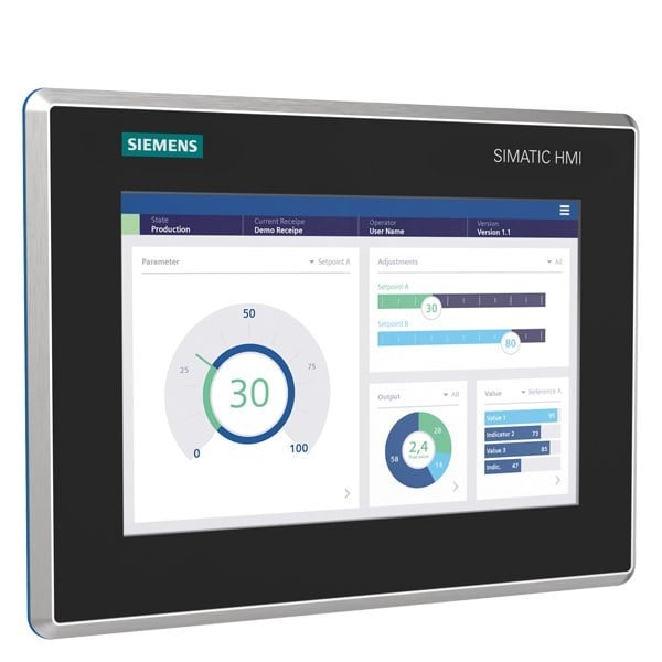 SIEMENS - SIMATIC HMI MTP700 Unified Comfort Hygienic hygienisch IP69, FDA, Splitterschutz